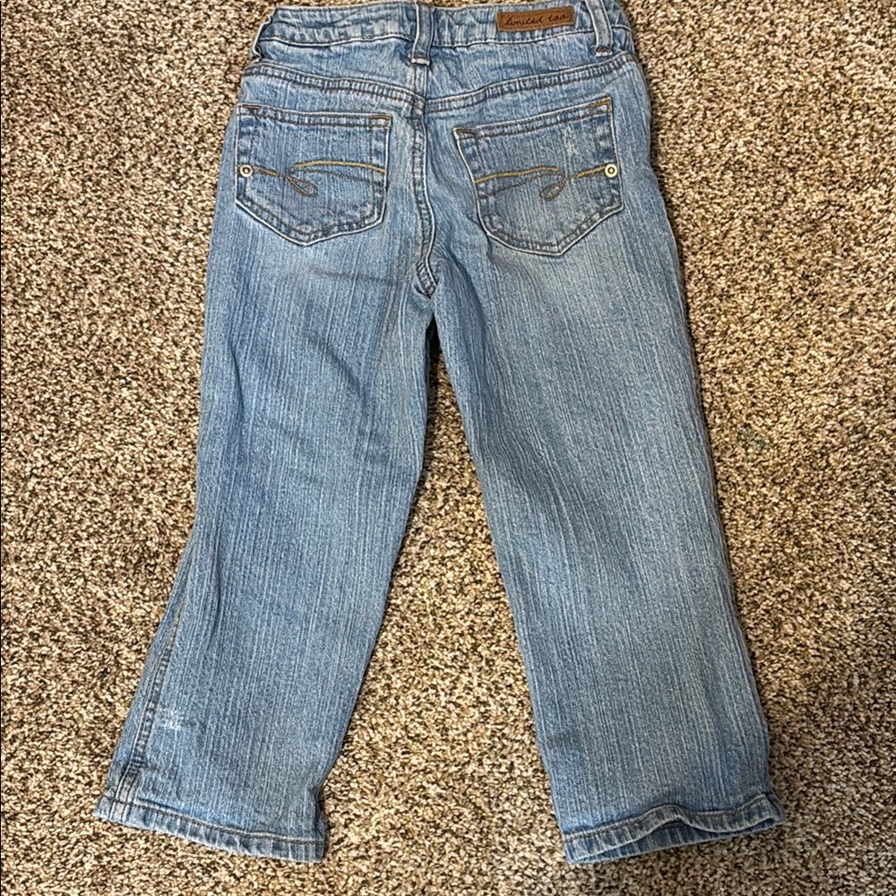 Limited Too sz 8 Slim Light Blue Jean capris
